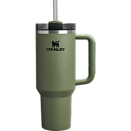 Stanley Quencher Pipetli Termos Bardak Haki 1.18 L