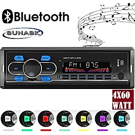 SUNAKS MNY-01 Oto Teyp Araba Teyp Radyo Bluetooth+2 Çift Usb/Sd/AUX+TELEFON ŞARJ VE USB PLAYER GİRİŞ